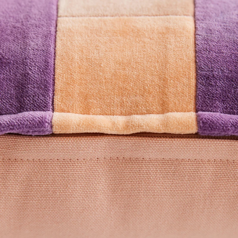 Coussin en velours rayé Midsummer (50X30Cm) - HKLIVING