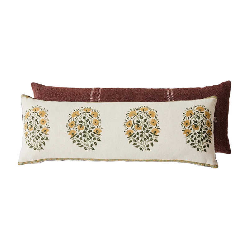 Coussin rectangulaire en tissu 90x30cm Farmhouse - HKLIVING