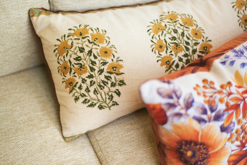 Coussin rectangulaire en tissu 90x30cm Farmhouse - HKLIVING