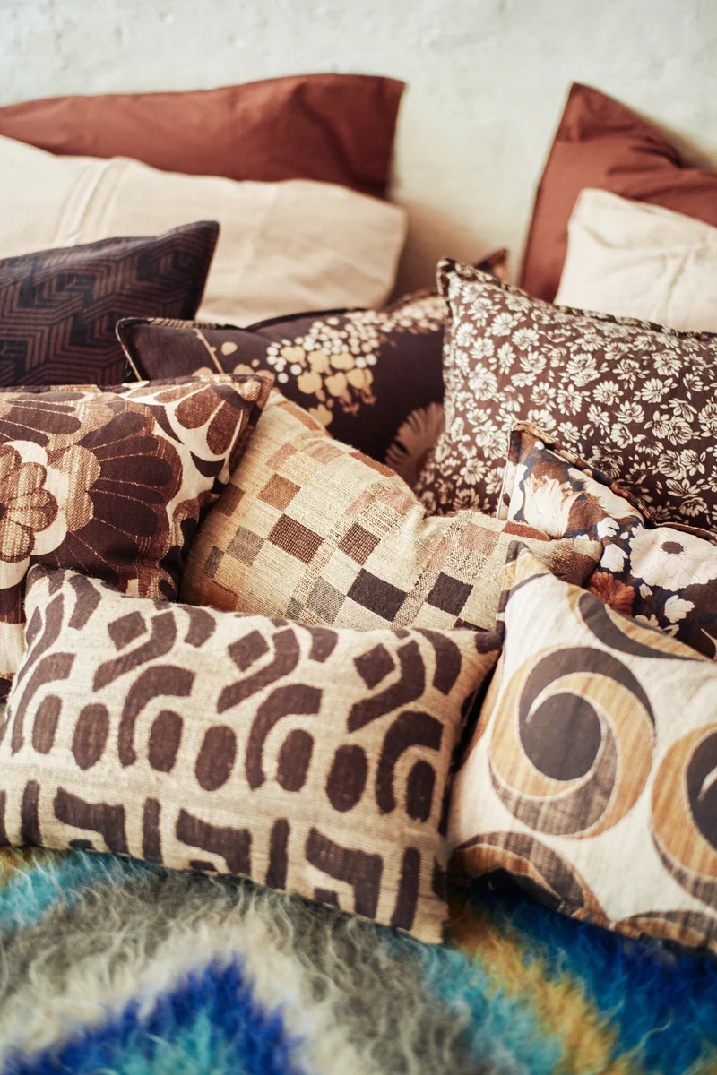 Coussin en soie Rustic (40X25cm) - HKLIVING
