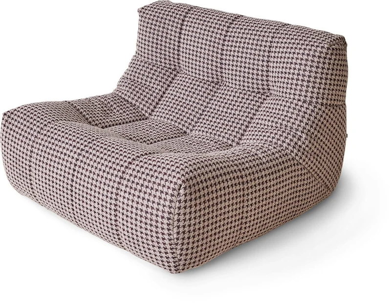 Fauteuil lazy en tissu imprimé Lobby - HKliving