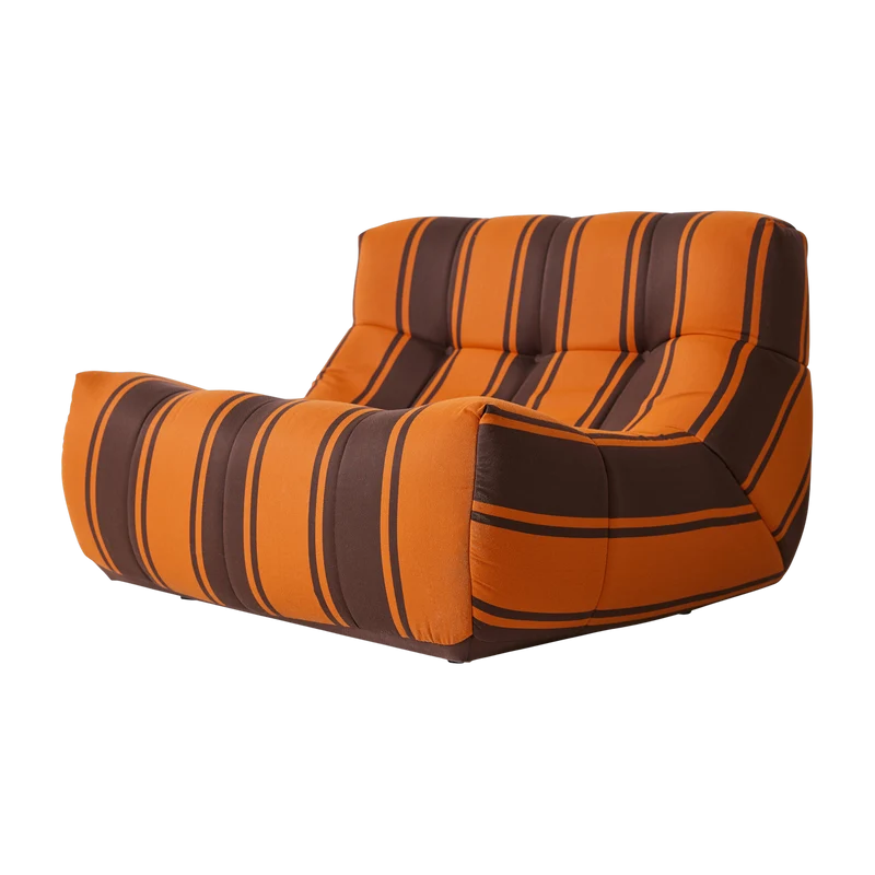 Fauteuil de jardin lazy en tissu imprimé Retro - HKliving