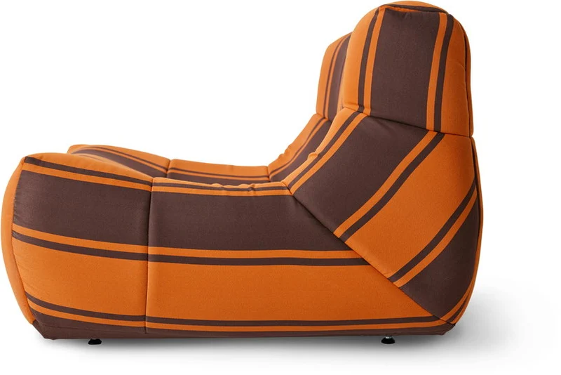Fauteuil de jardin lazy en tissu imprimé Retro - HKliving