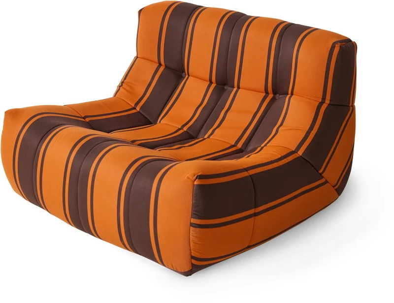 Fauteuil de jardin lazy en tissu imprimé Retro - HKliving