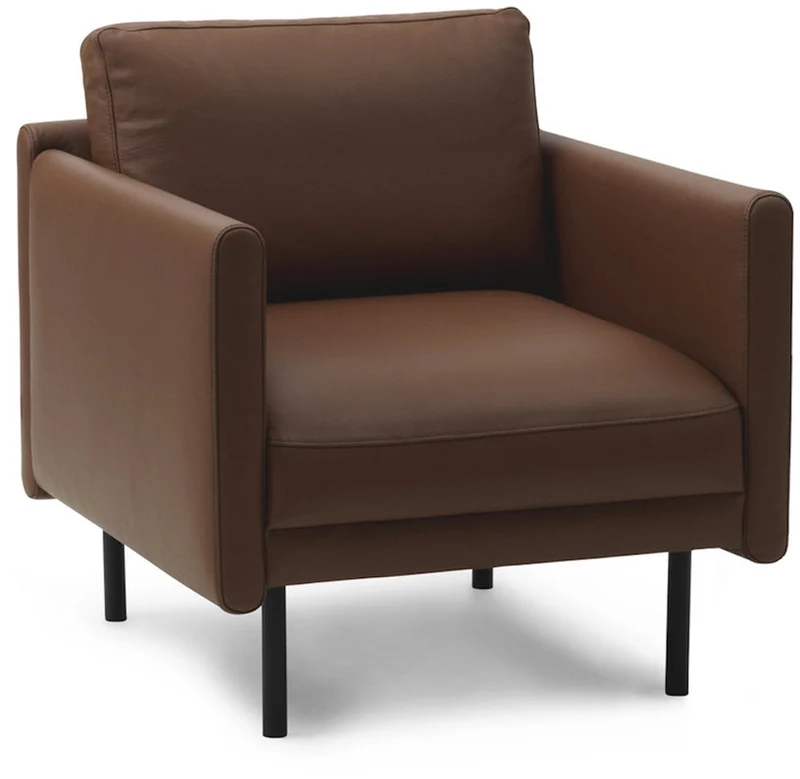 Fauteuil en cuir cognac 79 x 87 cm Rar - Normann Copenhagen