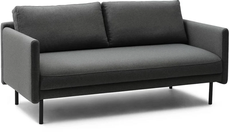 Canapé 2 places en tissu anthracite 170,5 x 87 cm Rar - Normann Copenhagen