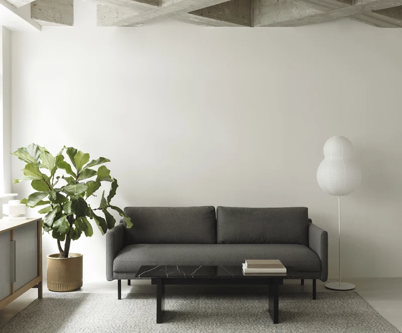 Canapé 2 places en tissu anthracite 170,5 x 87 cm Rar - Normann Copenhagen