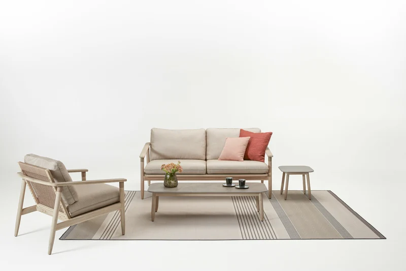 Table basse en céramique grise 120 x 120 cm David - Vincent Sheppard