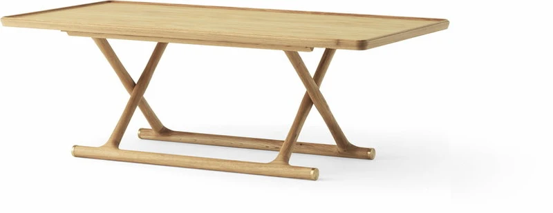 Table basse pliable en chêne naturel 130 x 46 cm Jäger - Audo