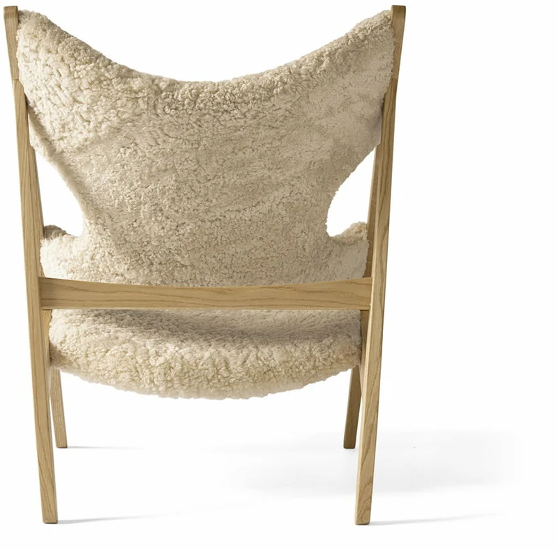 Fauteuil en mouton naturel 71 x 67 cm Knitting - Audo