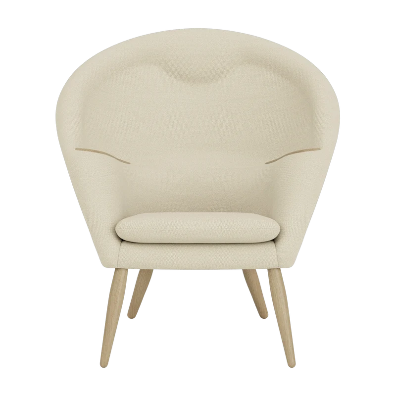 Fauteuil en chêne 100 x 87 cm Oda - Audo