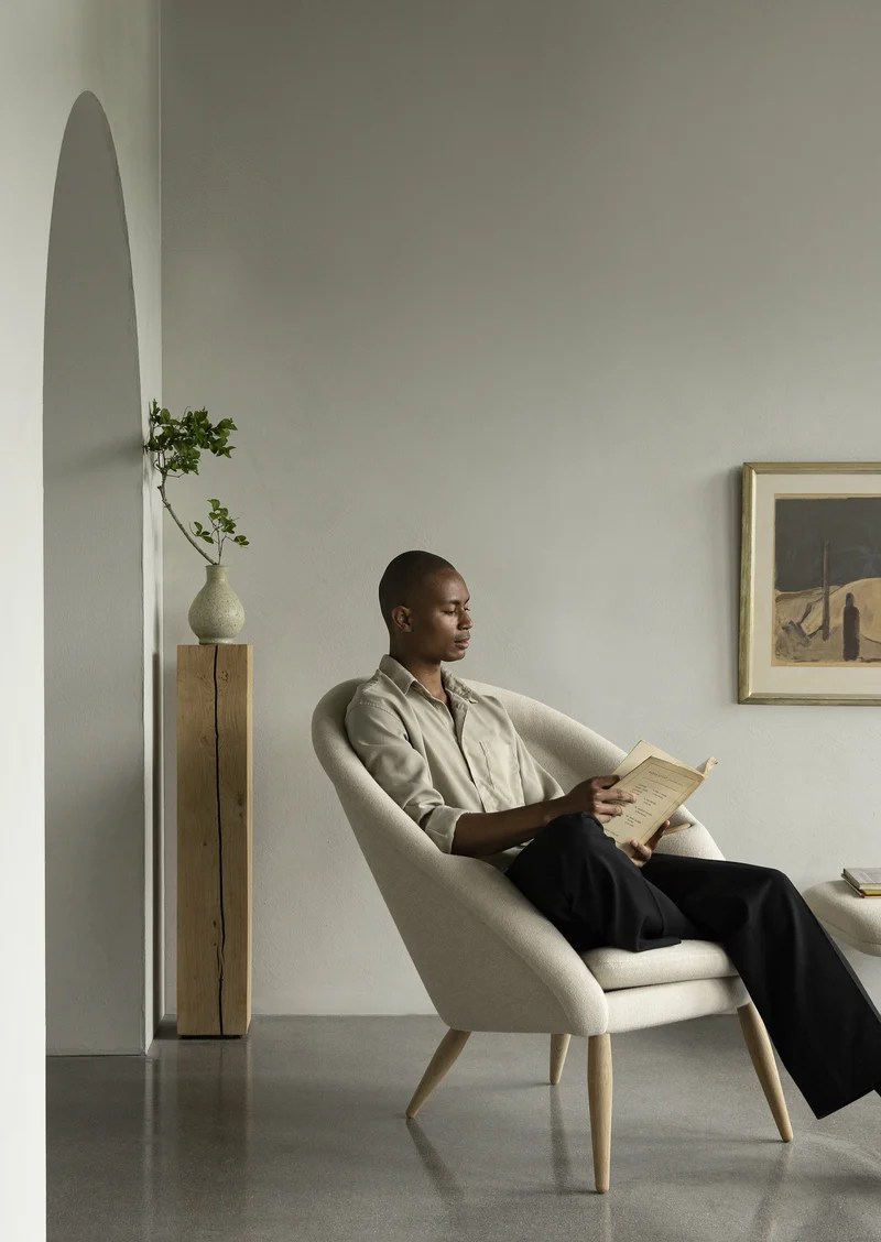 Fauteuil en chêne 100 x 87 cm Oda - Audo