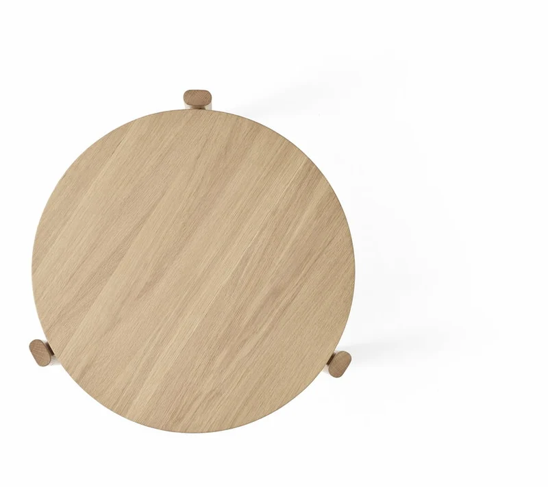 Table d'appoint en chêne naturel 60 x 43 cm Passage - Audo
