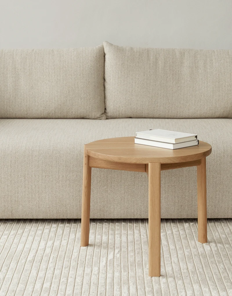 Table d'appoint en chêne naturel 60 x 43 cm Passage - Audo