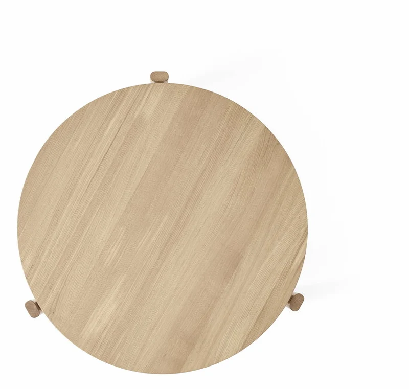 Table d'appoint en chêne naturel 80 x 38 cm Passage - Audo