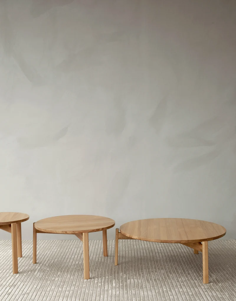 Table d'appoint en chêne naturel 80 x 38 cm Passage - Audo