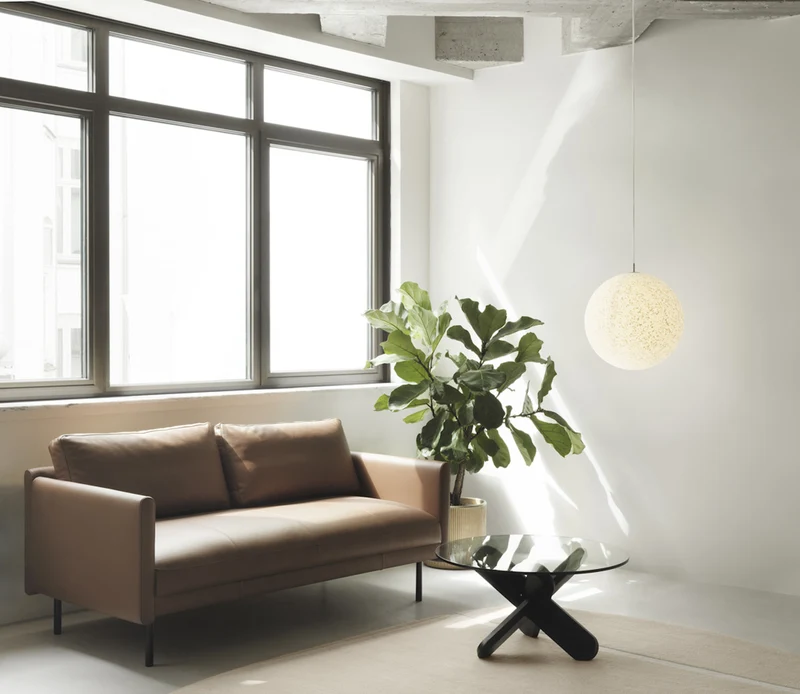 Canapé en cuir cognac 170,5 x 87 cm Rar - Normann Copenhagen