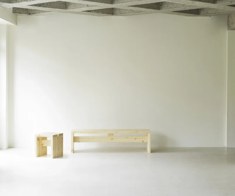 Banc en bois de pin 160 x 40 cm Stretch - Normann Copenhagen